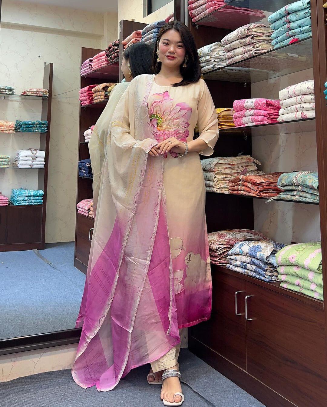 NAOMIKA DESIRABLE FASHION WITH STUNNING ELEGANCE KURTA SET