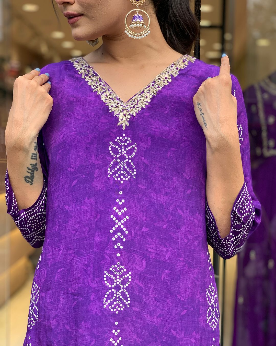 PURPLE MAGIC TRADITIONAL KURTA SET