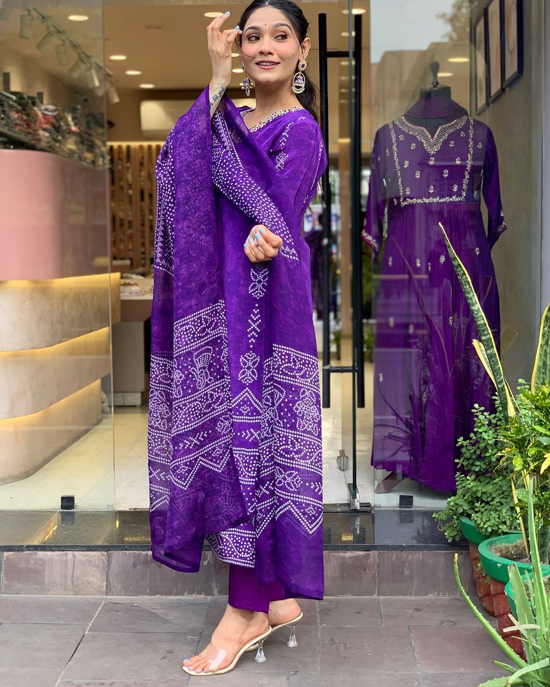 PURPLE MAGIC TRADITIONAL KURTA SET