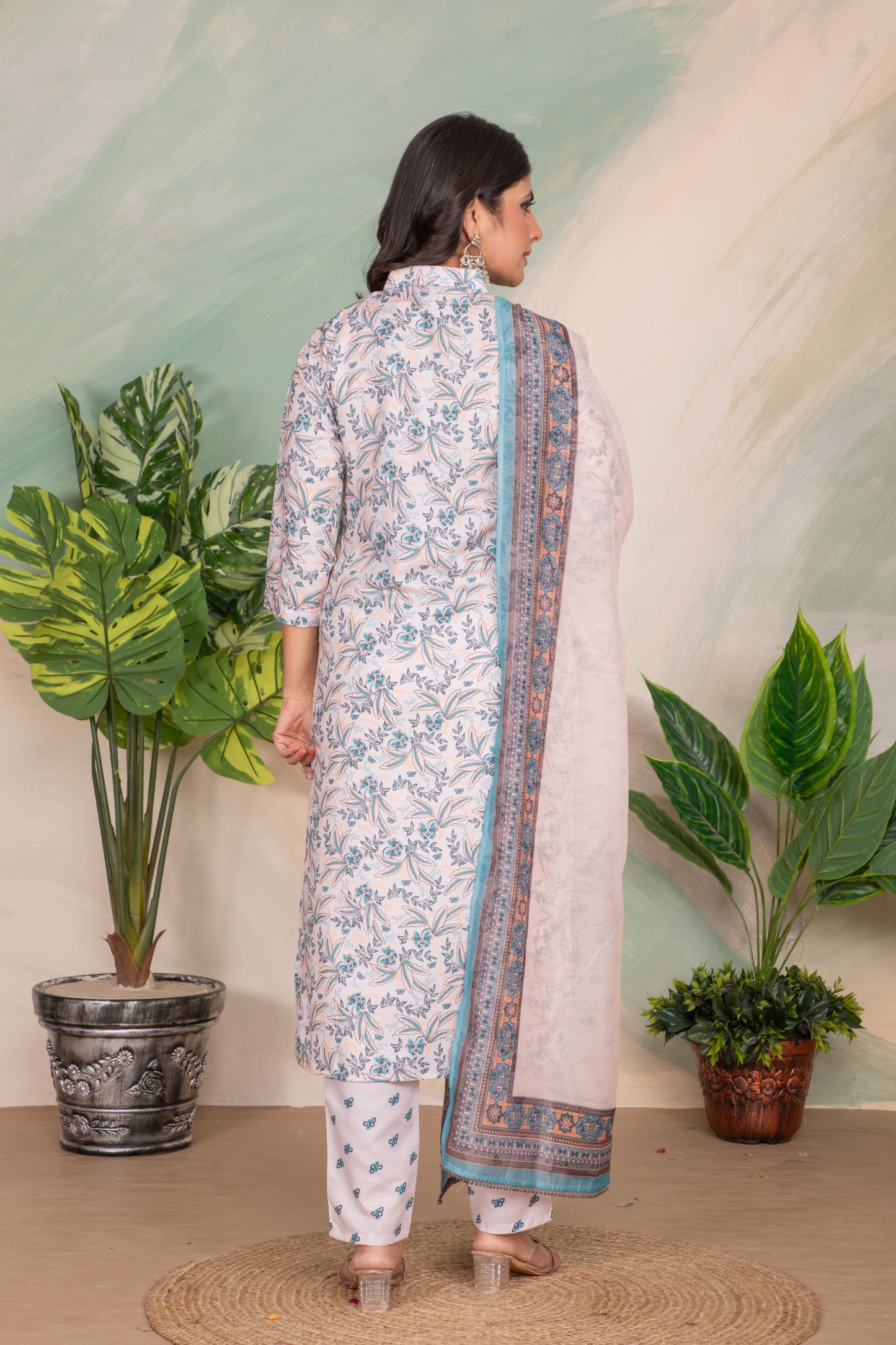 NIRAL LIGHT PINK DELICATE FLORAL DRESS