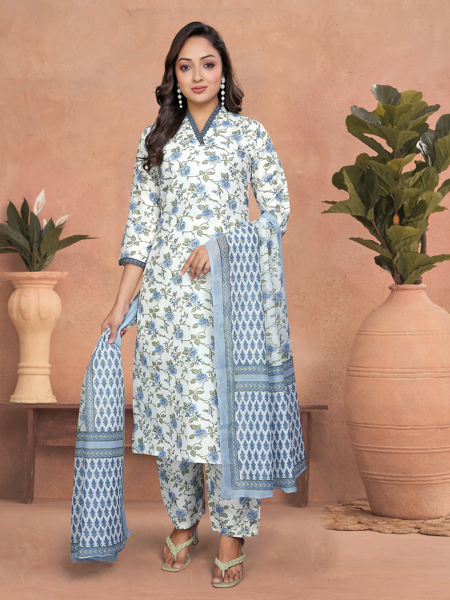 SANGINI TEAL STYLISH EVENING DRESS