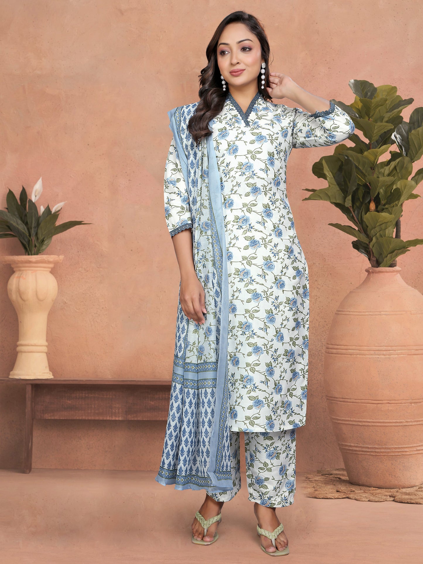 SANGINI TEAL STYLISH EVENING DRESS