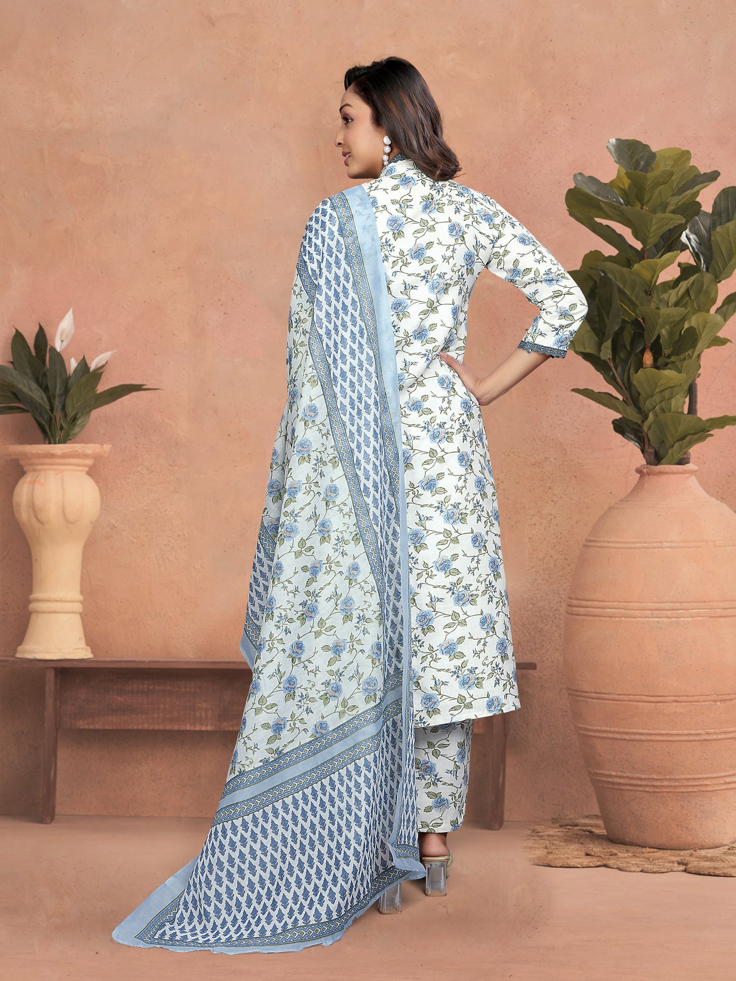 SANGINI TEAL STYLISH EVENING DRESS