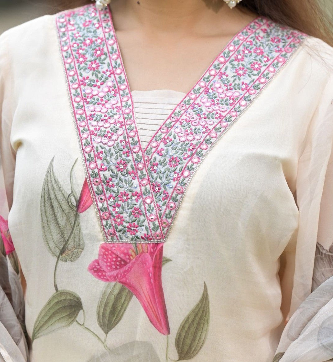 SONIKA WHITE ELEGANT SUMMER DRESS