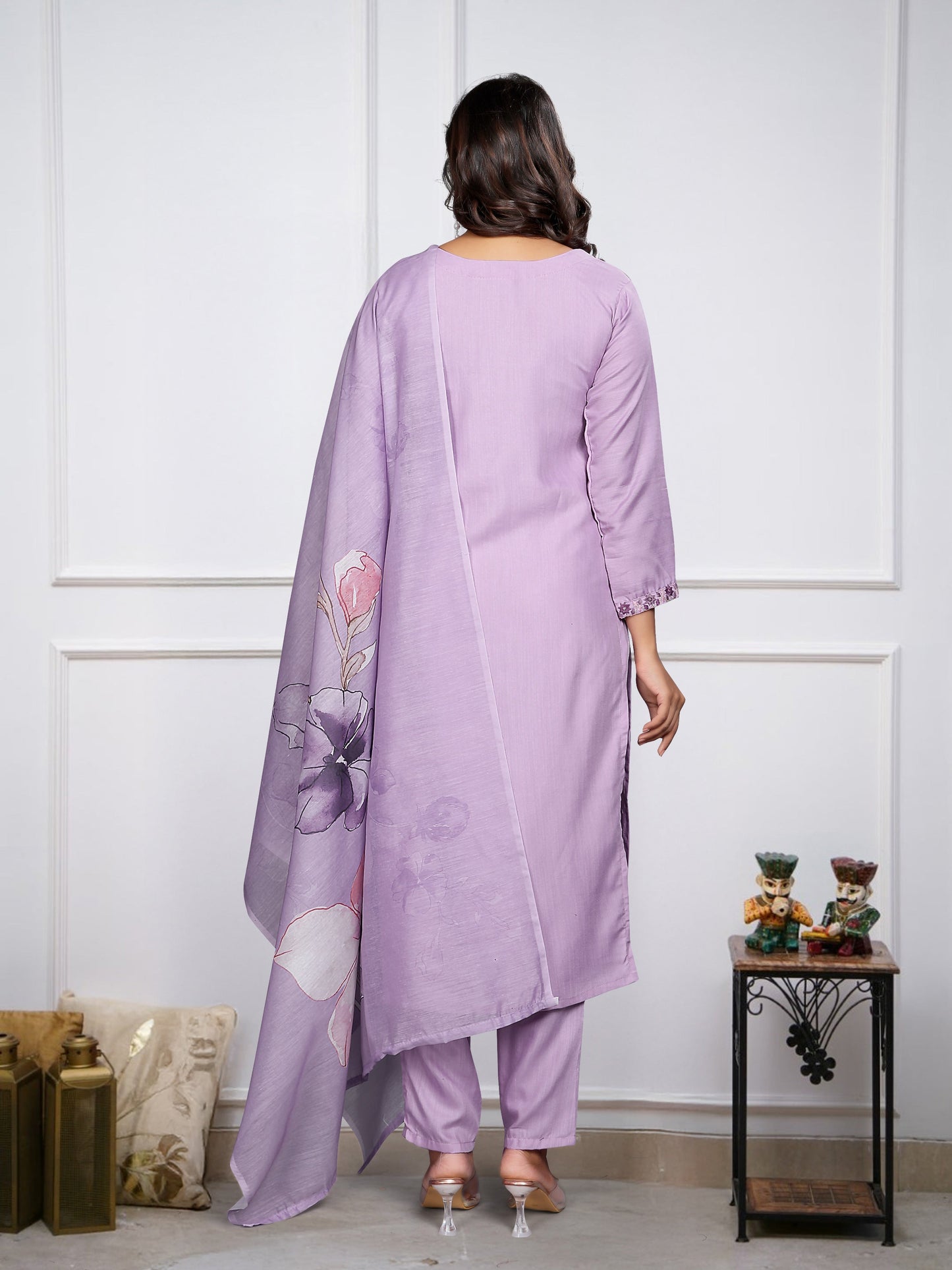 VIBHUTI LAVENDER SOFT PASTEL DRESS