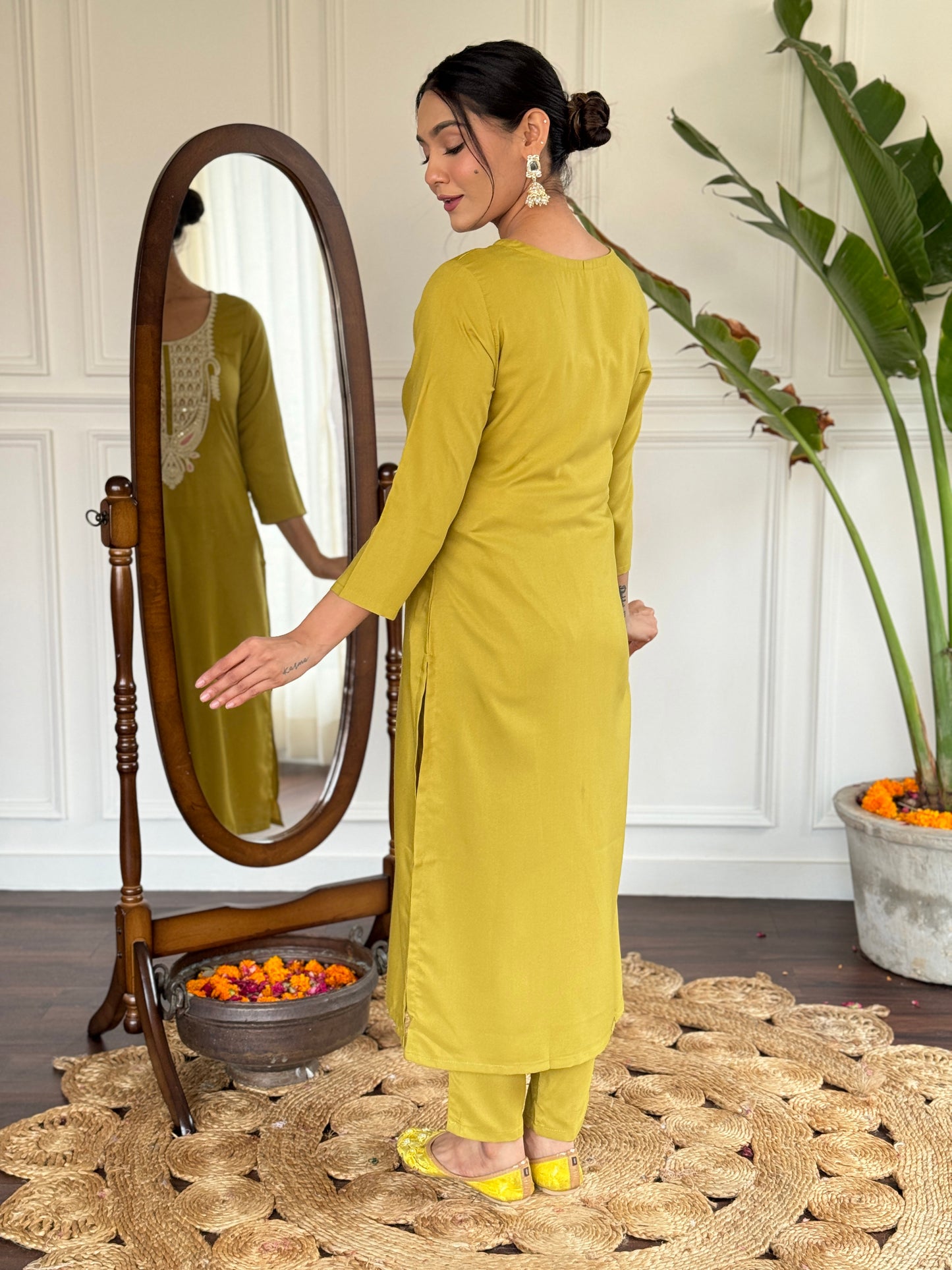 LIRIL SOFT RAYON KURTA SET WITH PANT & DUPATTA