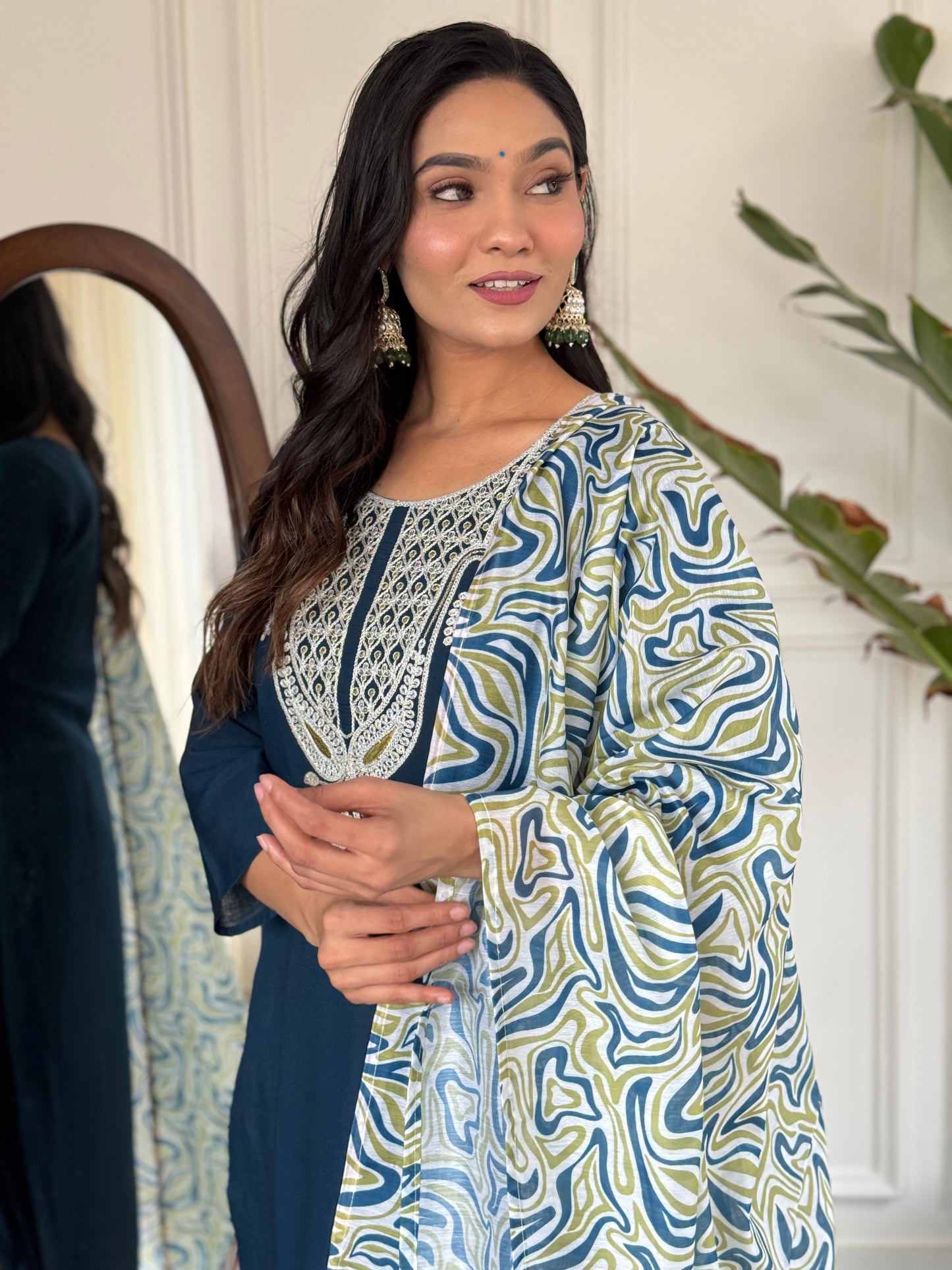 PETROL WORKWEAR KURTA SET IN BREATHABLE FABRIC
