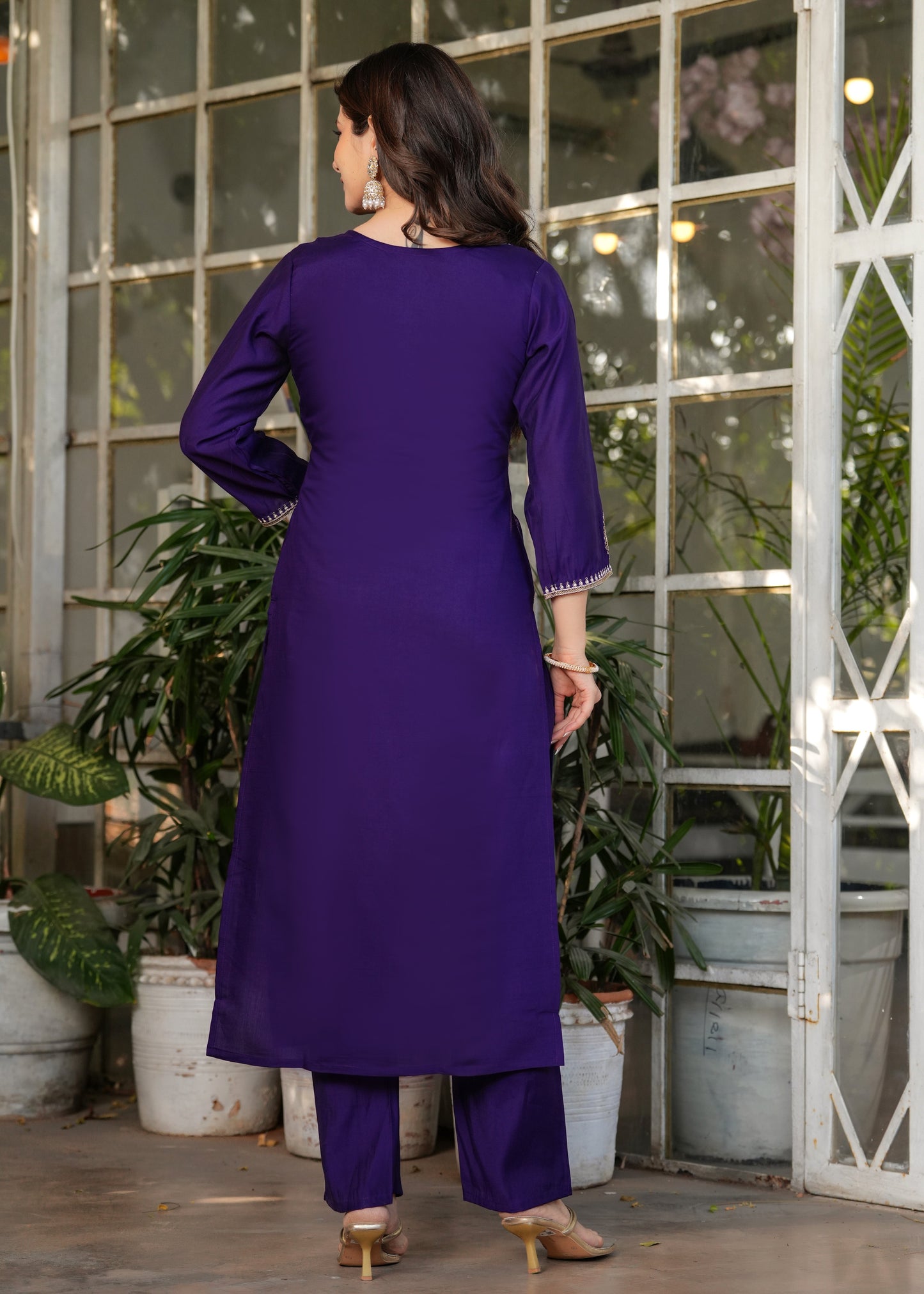 PURPLE SUNSET BEAUTIFUL KURTA SET