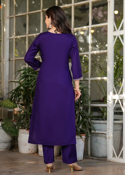 PURPLE SUNSET BEAUTIFUL KURTA SET