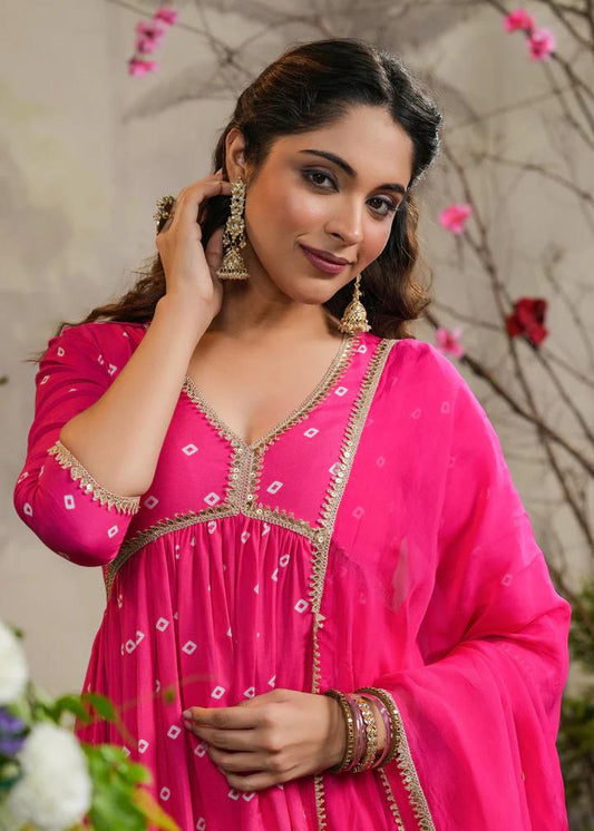 NEHAL PINK COTTON KURTA SET FOR WOMEN