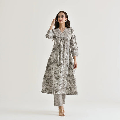 MOTI GRAY SOPHISTICATED EVENING DRESS