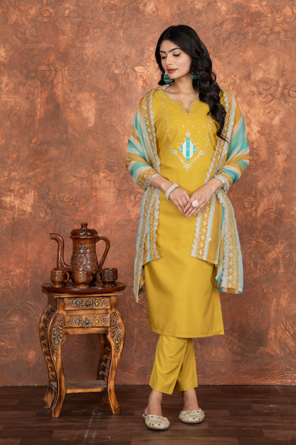 PRATIKSHA YELLOW CHEERFUL DAY DRESS
