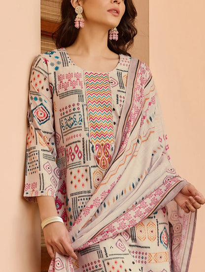 REHA CREAM ELEGANT DINNER DRESS
