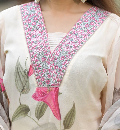 SONIKA WHITE ELEGANT SUMMER DRESS