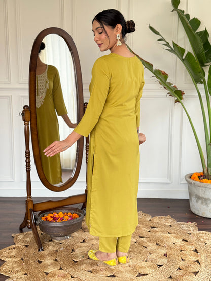 LIRIL SOFT RAYON KURTA SET WITH PANT & DUPATTA