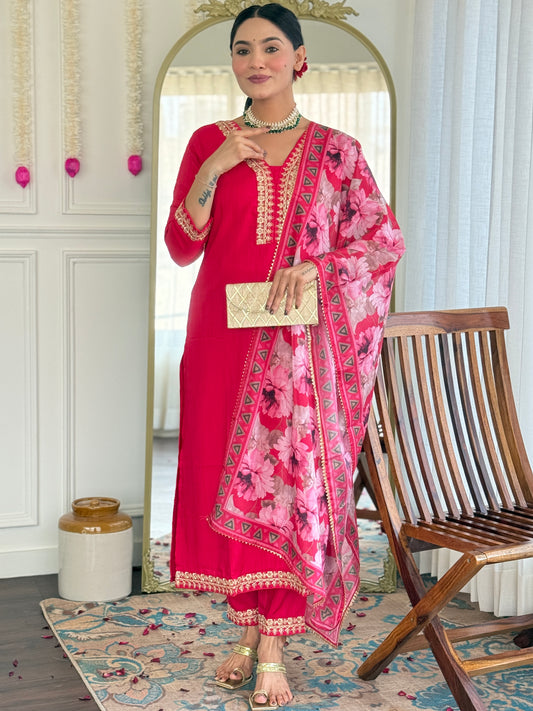 RANI COMFORTABLE COTTON KURTA SET FOR OFFICE USE