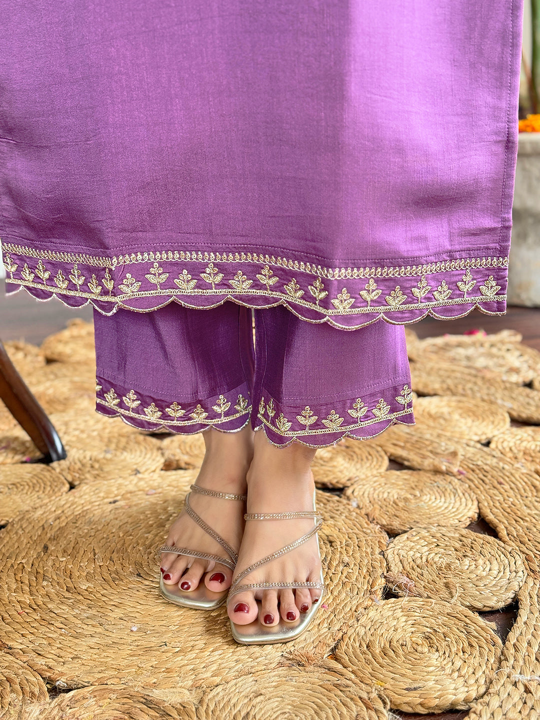 LAVENDER ALL DAY WEAR KURTA SET FOR WOMEN