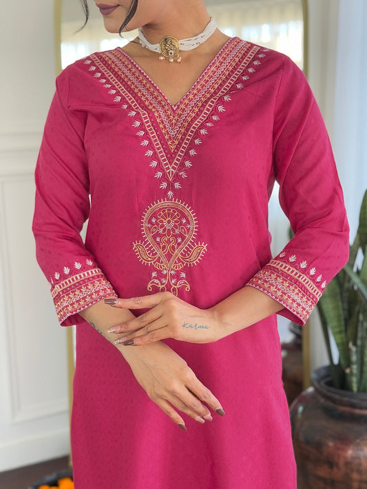 RANI STRAIGHT KURTA SET FOR EVERYDAY USE