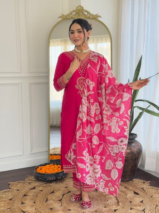 RANI STRAIGHT KURTA SET FOR EVERYDAY USE